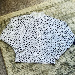 Adidas black and white sweater